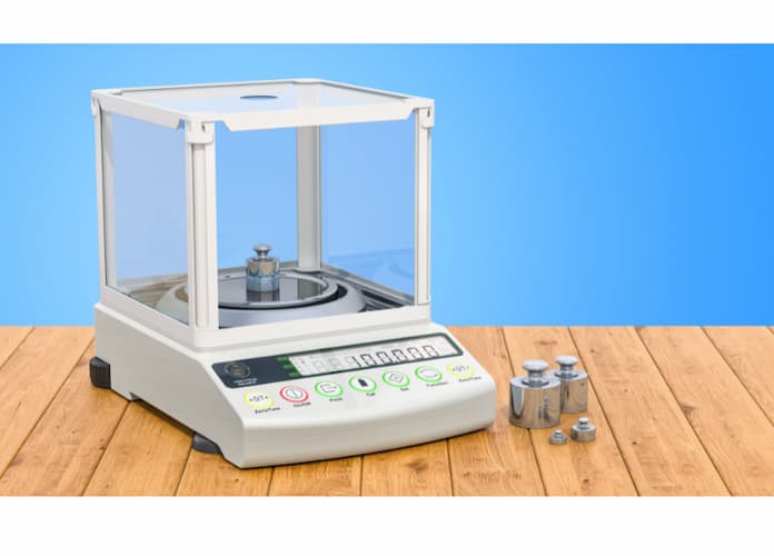 triple beam or analytical balance